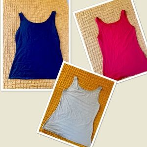 Van Heusen basic tops-black,gray,red- size Small